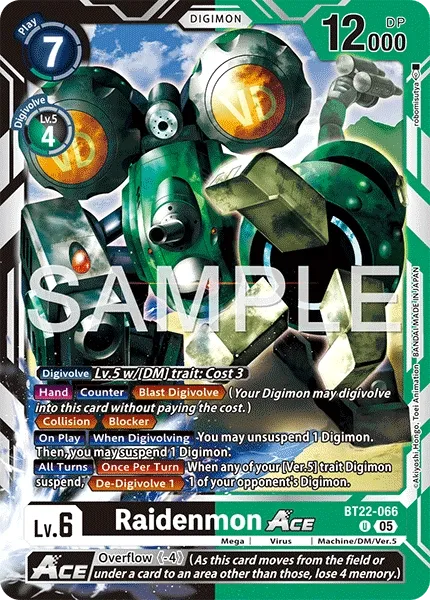 BT22-066 Raidenmon ACE, Uncommon