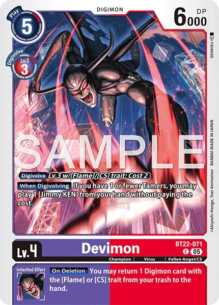 BT22-071 Devimon, Common