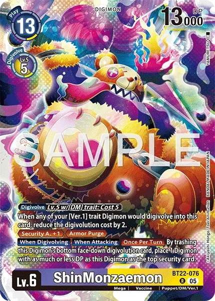 BT22-076 ShinMonzaemon, Rare