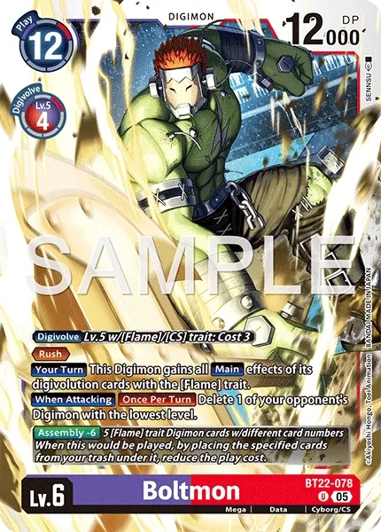 BT22-078 Boltmon, Uncommon