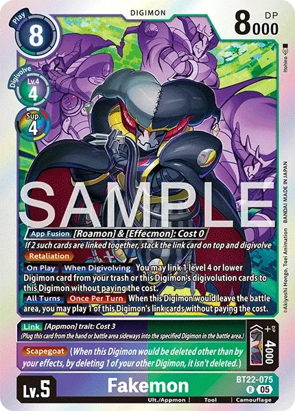 BT22-075 Fakemon, Rare