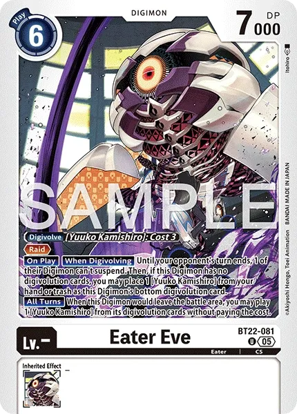 BT22-081 Eater Eve, Uncommon