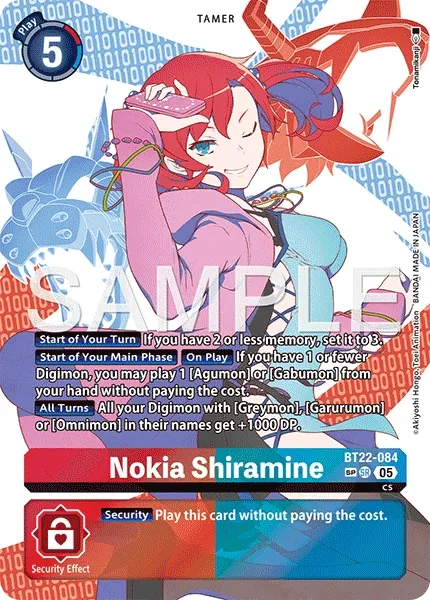 BT22-084 Nokia Shiramine, Super Rare, SP