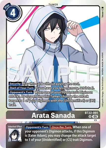BT22-091 Arata Sanada, Super Rare