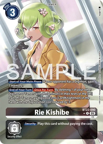 BT22-090 Rie Kishibe, Rare, AA