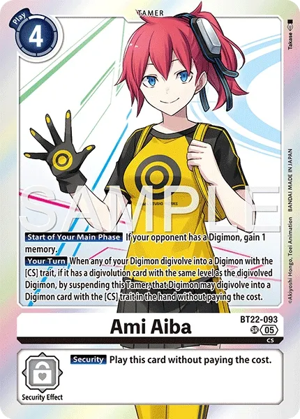 BT22-093 Ami Aiba, Super Rare