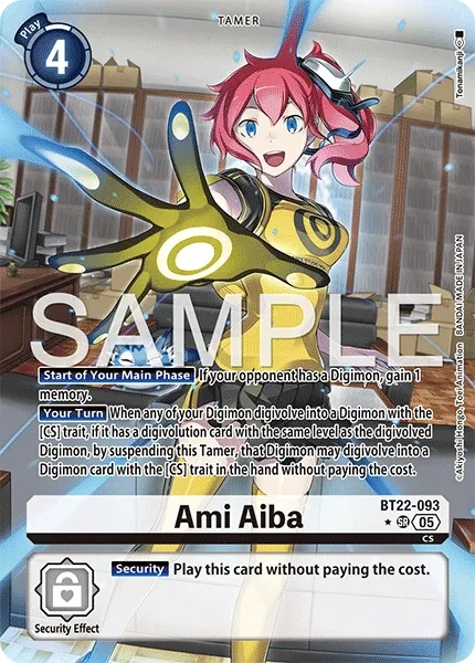 BT22-093 Ami Aiba, Super Rare, AA