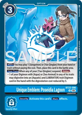 BT22-096 Unique Emblem: Poseidia Lagoon, Uncommon