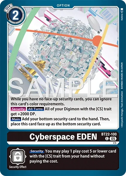 BT22-100 Cyberspace EDEN, Common