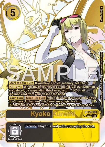 BT22-101 Kyoko Kuremi, Secret Rare, SP