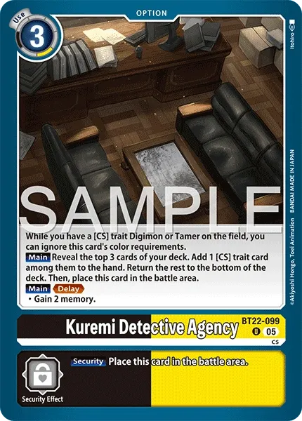 BT22-099 Kuremi Detective Agency, Uncommon