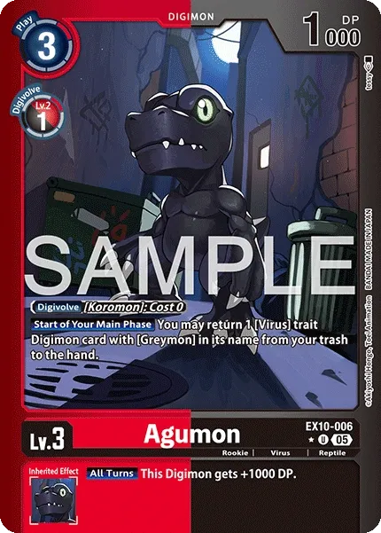EX10-006 Agumon, Limited Uncommon