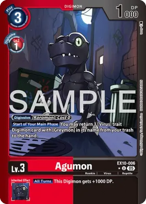EX10-006 Agumon, Limited Uncommon