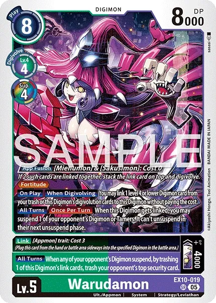 EX10-019 Warudamon, Super Rare