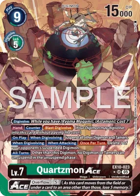 EX10-023 Quartzmon ACE, Super Rare, AA