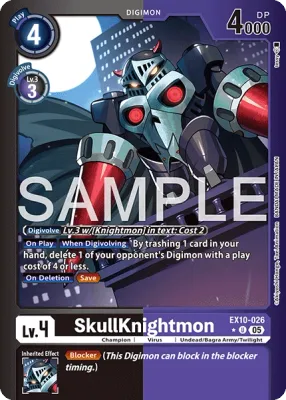 EX10-026 SkullKnightmon, Limited Uncommon