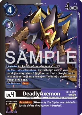 EX10-027 DeadlyAxemon, Limited Uncommon