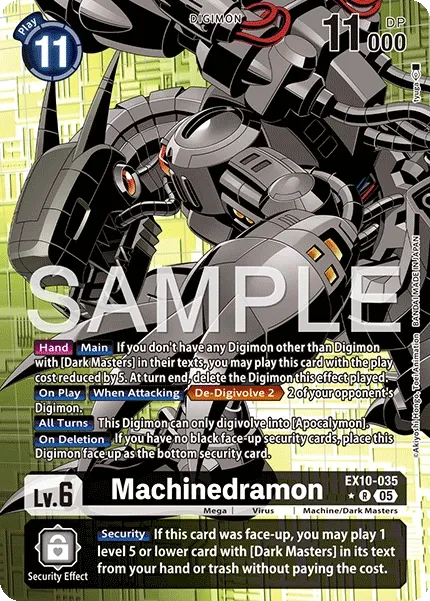 EX10-035 Machinedramon, Rare, AA