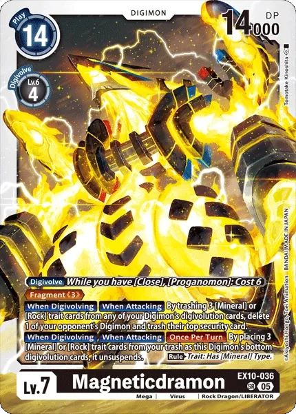 EX10-036 Magneticdramon, Super Rare