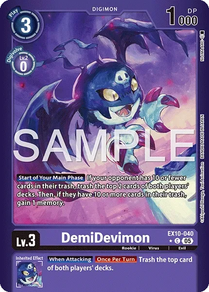 EX10-040 DemiDevimon, Limited Common