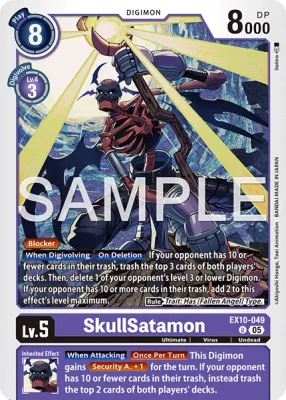 EX10-049 SkullSatamon, Uncommon
