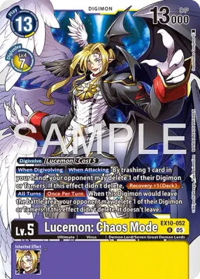 EX10-052 Lucemon: Chaos Mode, Rare