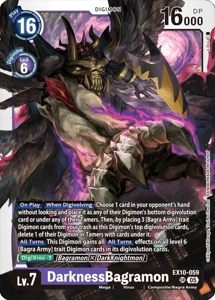 EX10-059 DarknessBagramon, Super Rare