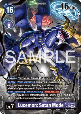 EX10-060 Lucemon: Satan Mode, Super Rare, AA