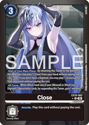 EX10-063 Close, Limited Uncommon