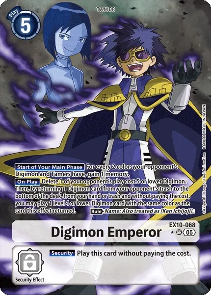 EX10-068 Digimon Emperor, Super Rare, AA
