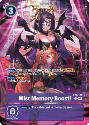 BT8-108 Mist Memory Boost!, Box Topper