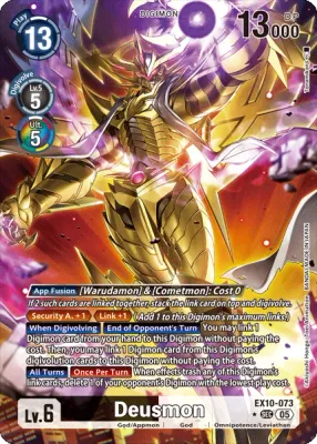 EX10-073 Deusmon, Secret Rare, AA