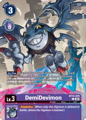 BT15-070 DemiDevimon, Box Topper