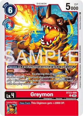 BT23-008 Greymon, Uncommon