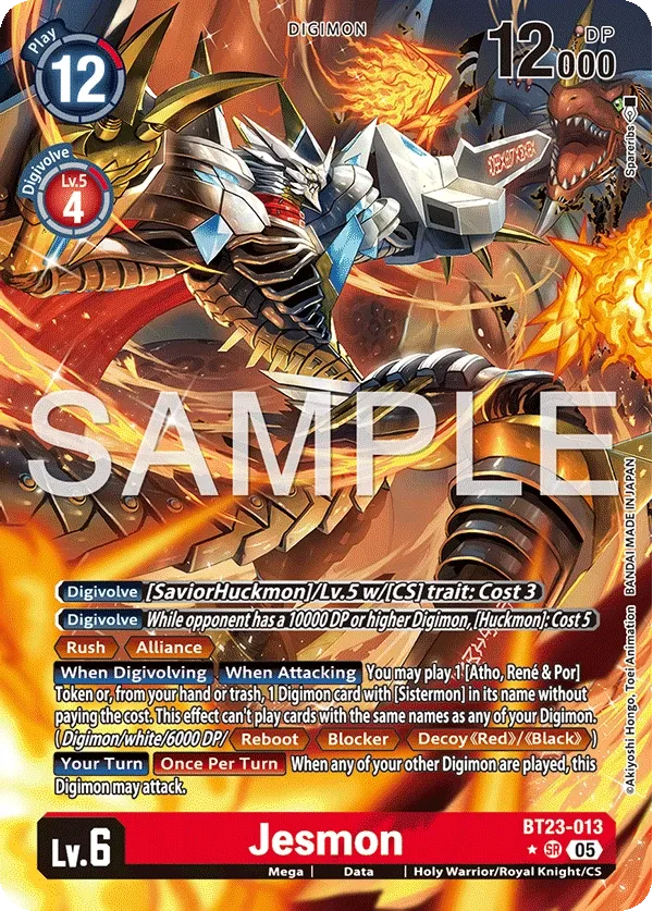 BT23-013 Jesmon, Super Rare, AA