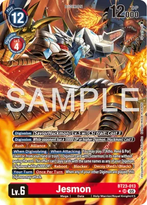 BT23-013 Jesmon, Super Rare, AA