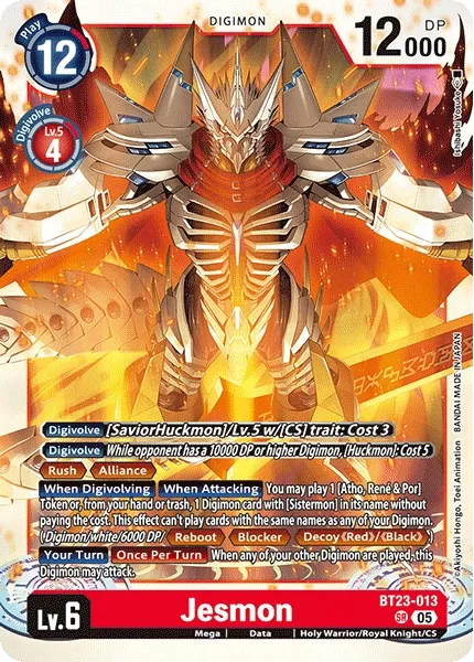 BT23-013 Jesmon, Super Rare