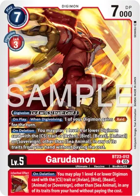 BT23-012 Garudamon, Common