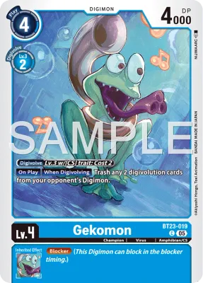 BT23-019 Gekomon, Common