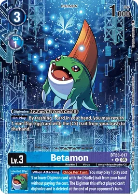 BT23-017 Betamon, Uncommon, Box Topper