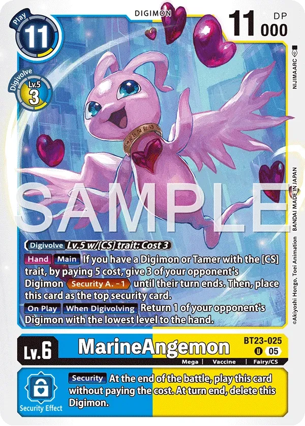 BT23-025 MarineAngemon, Uncommon