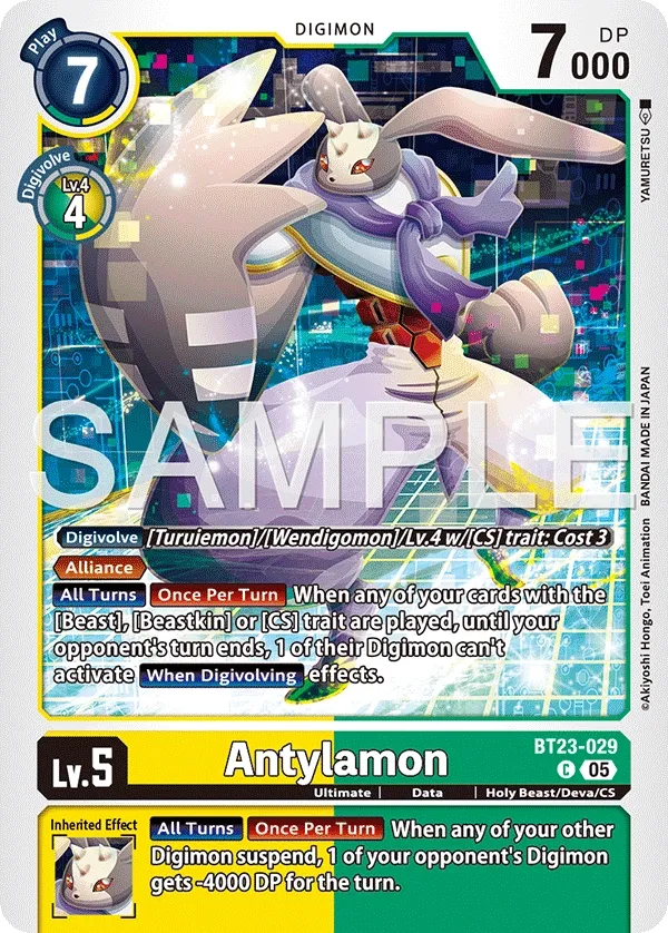 BT23-029 Antylamon, Common