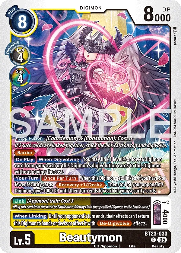 BT23-033 Beautymon, Rare