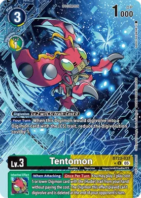 BT23-037 Tentomon, Uncommon, Box Topper