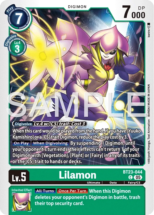 BT23-044 Lilamon, Common