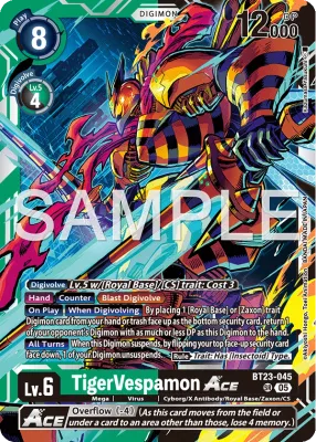 BT23-045 TigerVespamon ACE, Super Rare