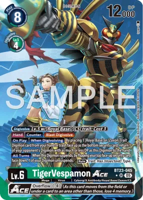 BT23-045 TigerVespamon ACE, Super Rare, AA