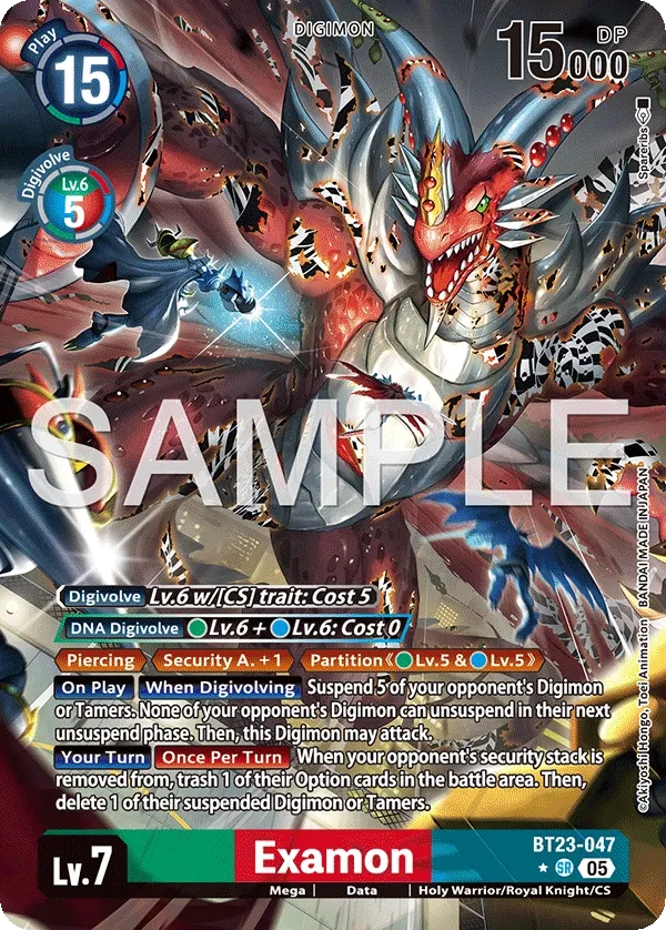 BT23-047 Examon, Super Rare, AA