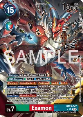 BT23-047 Examon, Super Rare, AA