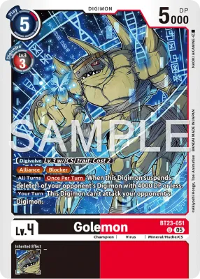 BT23-051 Golemon, Uncommon